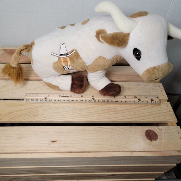 Houston Livestock Show & Rodeo 12" Brown & White Plush Longhorn - Picture 6 of 6